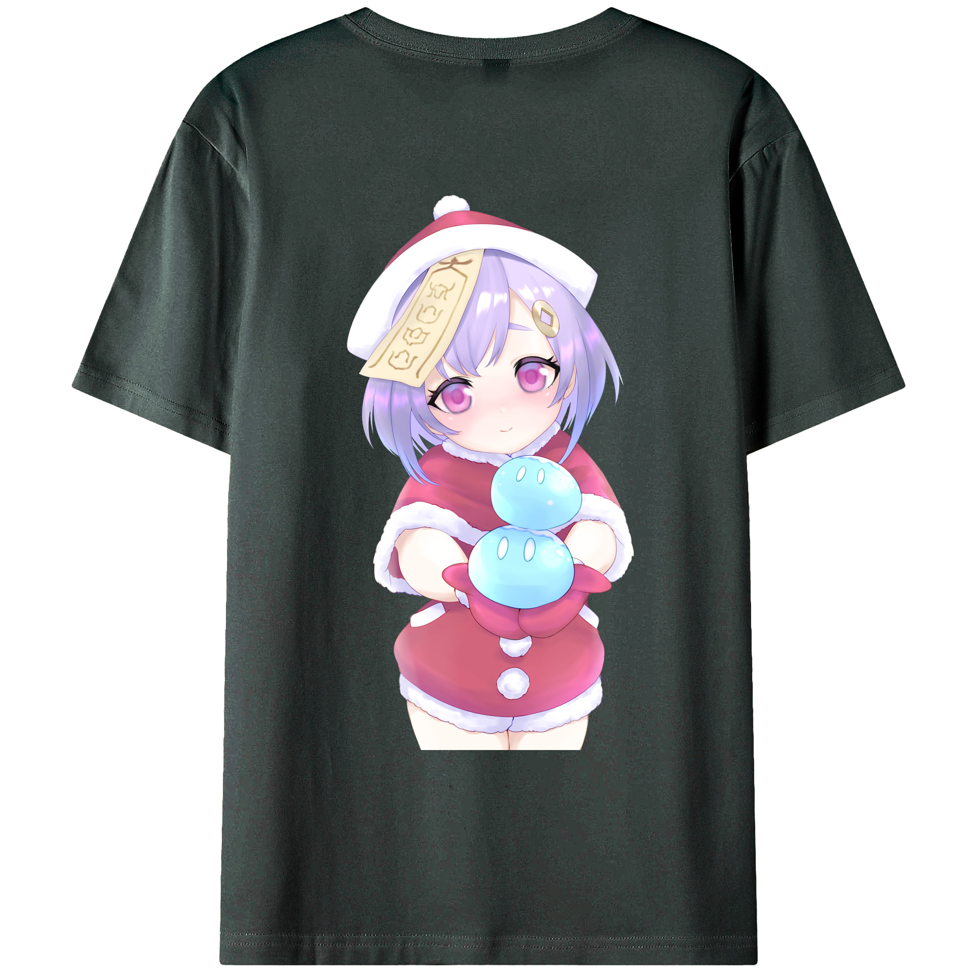 げんし神 七七 なな  genshin Nana 綿100％ メンズ半袖Tシャツ（バックプリント） 通気性